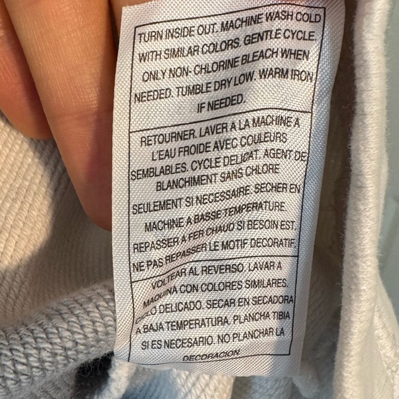 Peloton Sweatshirt Blue Gray White Ombre Crewneck Long Sleeve Size Large - Picture 7 of 9